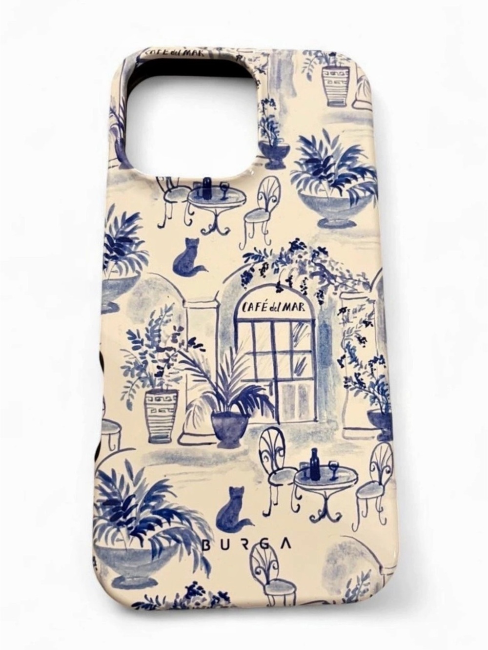 BURGA Blue & Cream Paris iPhone 16 Pro Max Protective Case